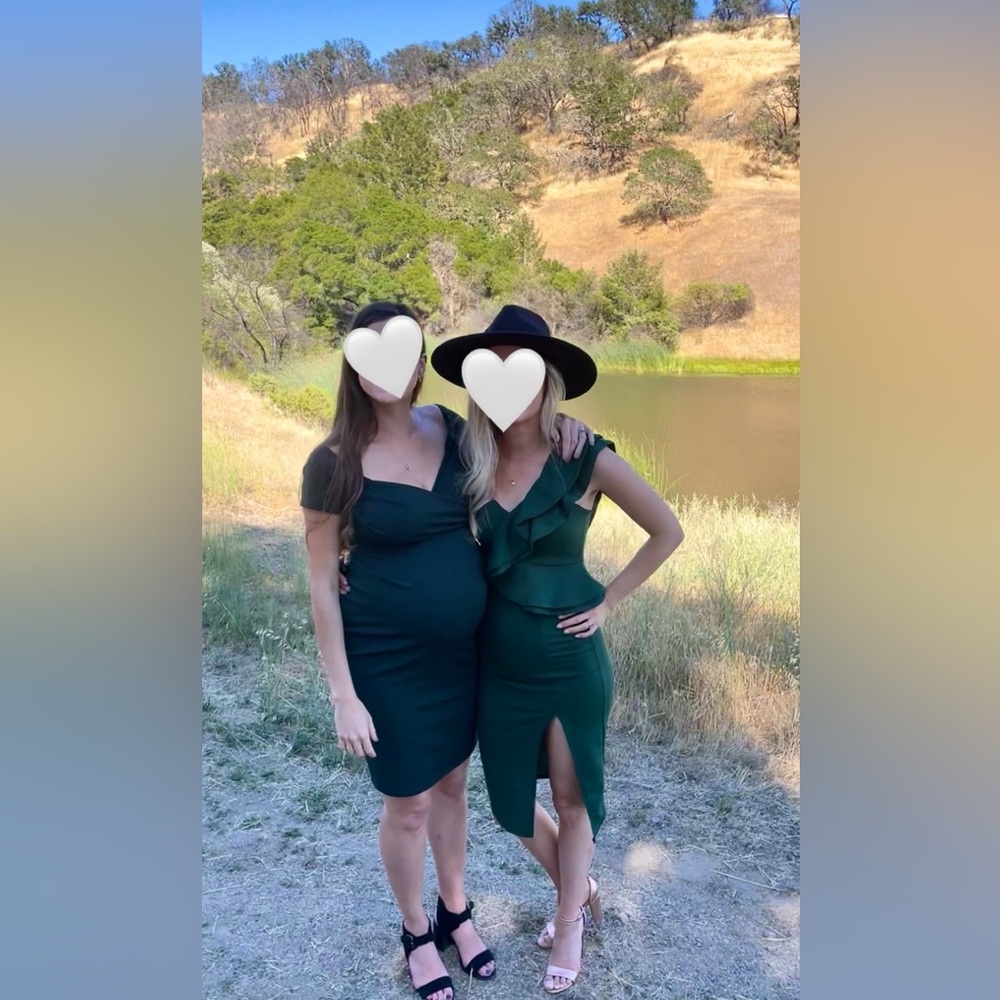 Hello Molly Dark Green Midi Dress - Picture 6 of 6